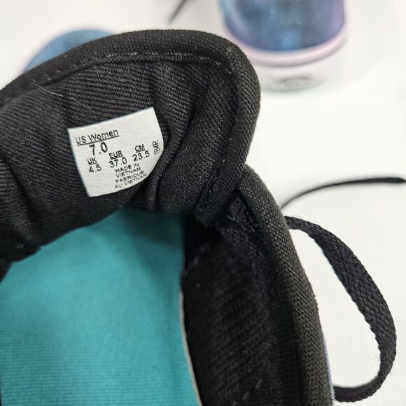 Vans Off The Wall Lace-Up Cosmic Galaxy Space Women Size‎ 7 - Picture 6 of 7